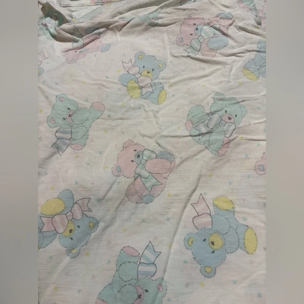 Vintage set of 4 fitted crib sheets